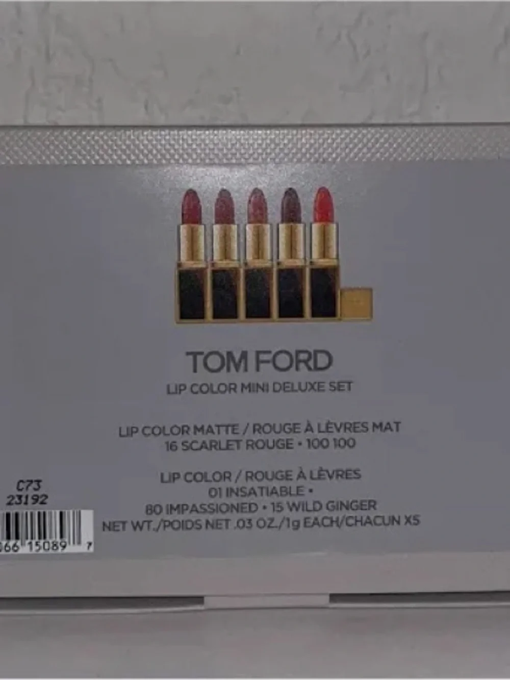 Tom Ford Lipstick Set — Red, Rose, Nude, Pink
